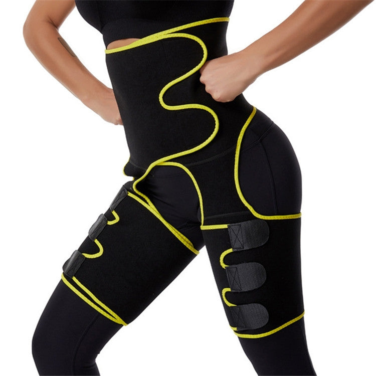 3-in-1 힙 벨트 거들 운동 보디빌딩 조절 가능한 일체형 허리 거들, S/M, L/XL