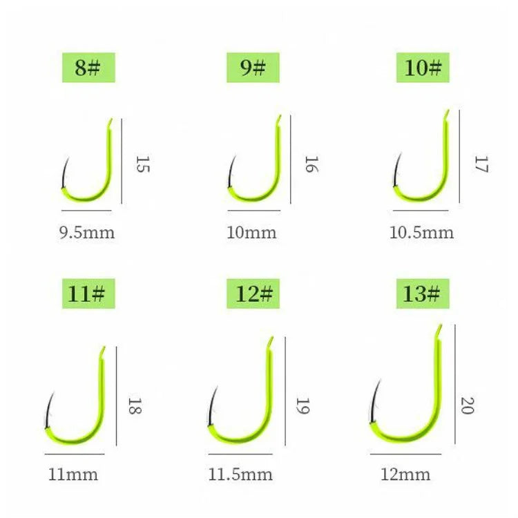 5-in-1 꼬임 방지 이중 훅 은붕어 낚시 그룹 스프링 낚시 훅, 8, 9, 10, 11, 12, 13