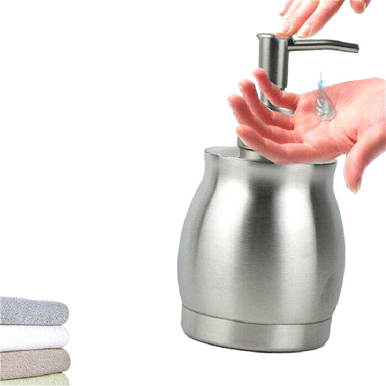 스테인리스 스틸 로션 병 손 비누 디스펜서 손 소독제 병, 390ml