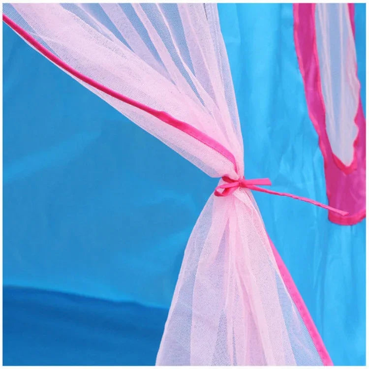 어린이 장난감 집 유르트 접이식 게임 텐트, 120x110x110cm 블루, 120x110x110cm 핑크