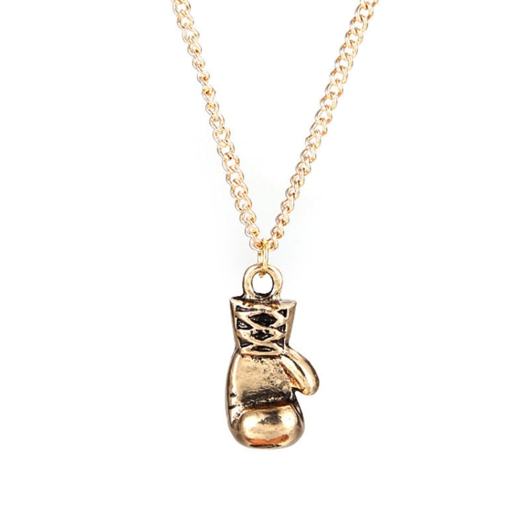 Punk Retro Mini Boxing Glove Necklace, gold, silver