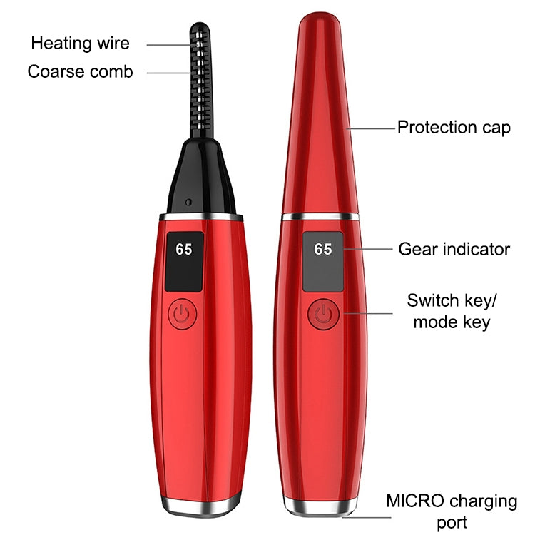전기 속눈썹 컬러 충전 뷰티 도구, 380mAh (레드), 380mAh (화이트)