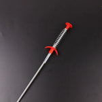 금속 와이어 브러시 손 주방 싱크대 청소 후크 하수구 뚫는 도구, 60cm