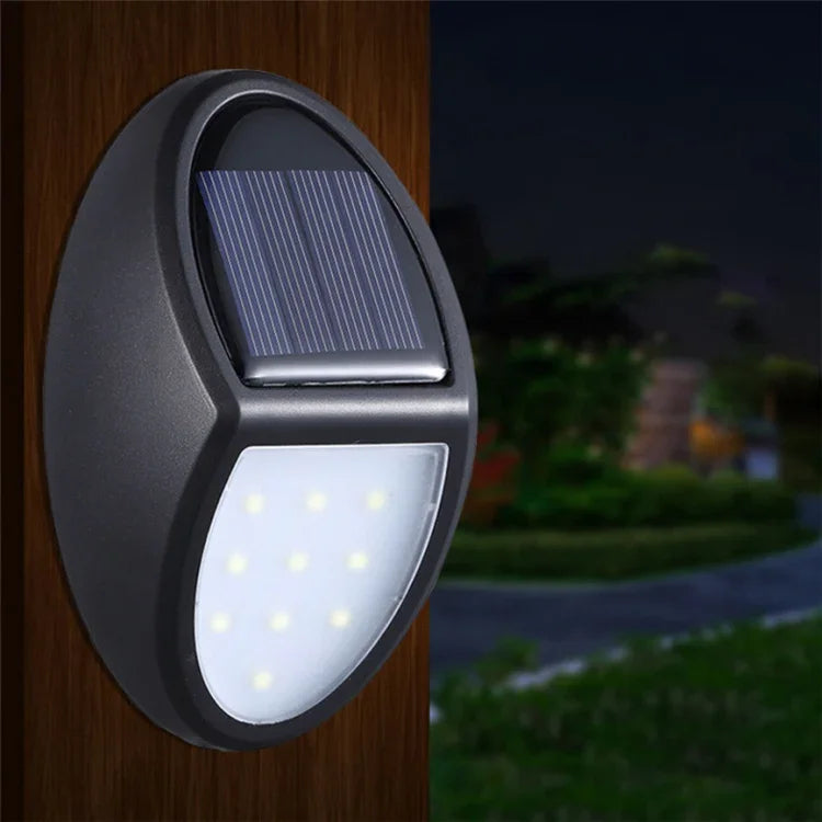 10개 LED SMD 2835 태양광 IP65 방수 모션 센서 야외 마당 LED 벽등