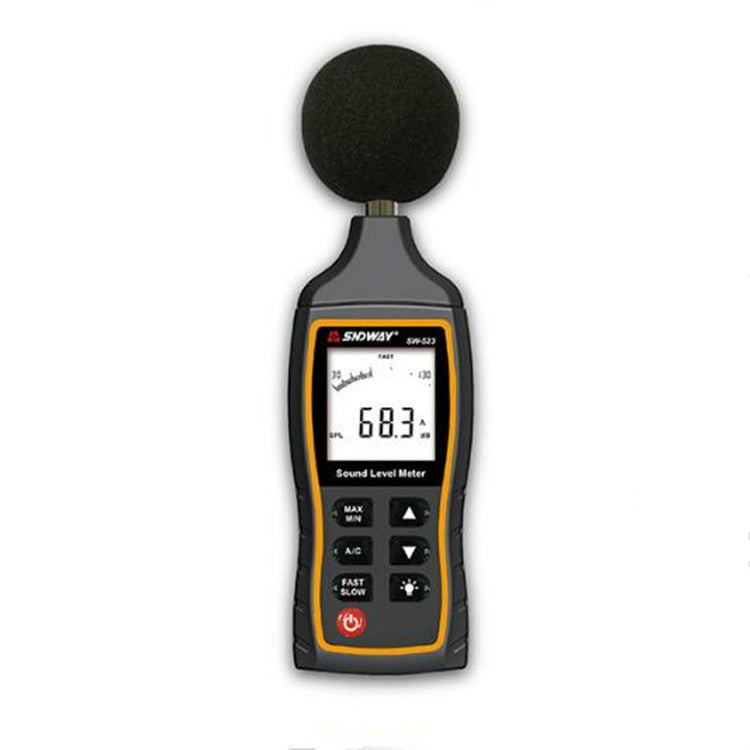 SNDWAY 휴대용 고정밀 소음 데시벨 미터, SW523, SW524(저장+USB 통신)