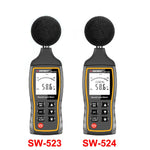 SNDWAY 휴대용 고정밀 소음 데시벨 미터, SW523, SW524(저장+USB 통신)