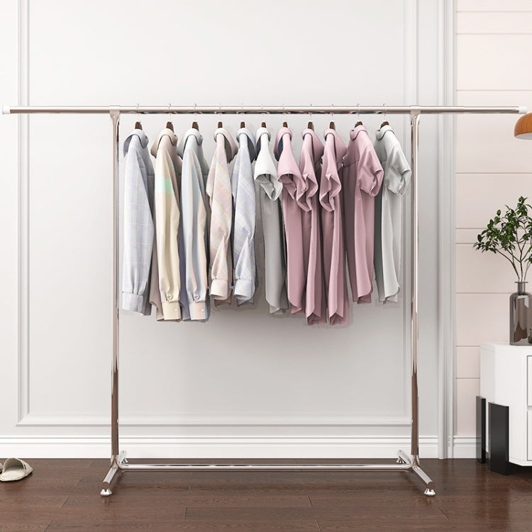 120-200cm 텔레스코픽 건조대 야외 발코니 보관 선반 스테인리스 행거 단봉 옷걸이, 120-200cm