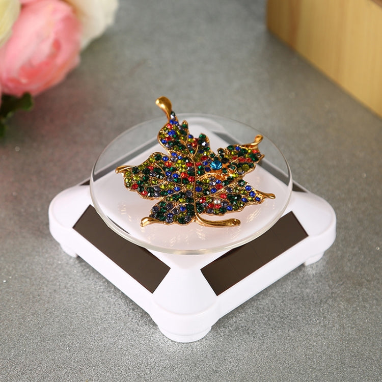 110*110*50mm Solar Showcase Automatic Rotating Stand 360 Turntable For Necklace Bracelet Watch Display, TBD0155001101A, TBD0155001101B, TBD0155001101C, TBD0155001101D