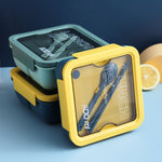 Lunch Box Simple Sealed Leak-proof Compartment Lunch Box, Color Random Delivery