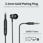 Langsdom M305 베이스 이어폰 전화용 3.5mm 인이어 메탈 이어폰 HD 마이크 포함 샤오미 아이폰 삼성용 이어버드