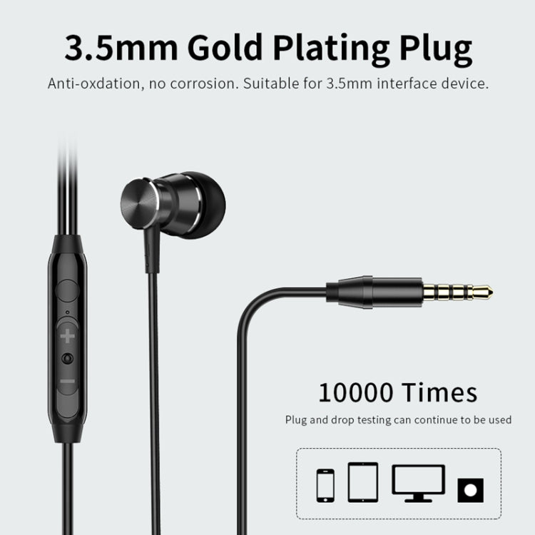 Langsdom M305 베이스 이어폰 전화용 3.5mm 인이어 메탈 이어폰 HD 마이크 포함 샤오미 아이폰 삼성용 이어버드