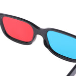 10개 3D 안경 범용 검정 프레임 빨강 파랑 시안 아날로그 3D 안경 0.2mm 영화 게임 DVD용