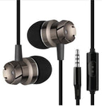 3.5mm 유선 헤드폰 핸즈프리 헤드셋 인이어 이어폰 이어버드 마이크 포함 샤오미 아이폰 MP3 플레이어 노트북용