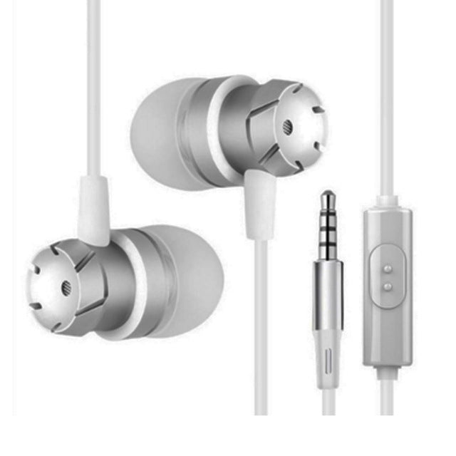 3.5mm 유선 헤드폰 핸즈프리 헤드셋 인이어 이어폰 이어버드 마이크 포함 샤오미 아이폰 MP3 플레이어 노트북용