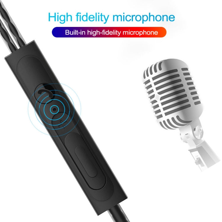 3.5mm 유선 이어폰 이어버드 스테레오 사운드 메탈 베이스 헤드셋 마이크 포함 스마트폰용