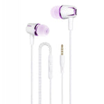 3.5mm 유선 이어폰 이어버드 스테레오 사운드 메탈 베이스 헤드셋 마이크 포함 스마트폰용