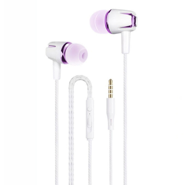 3.5mm 유선 이어폰 이어버드 스테레오 사운드 메탈 베이스 헤드셋 마이크 포함 스마트폰용