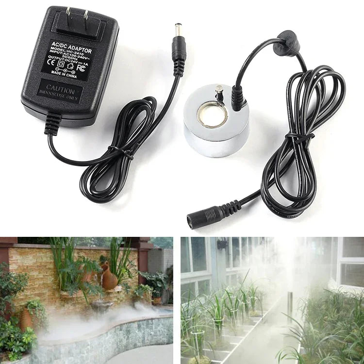 Fountain Fish Tank Ultrasonic Portable Atomizer, US Plug, Atomizer 12 Lamp Plastic, Atomizer without Lamp Metal, Atomizer without Lamp Plastic
