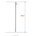 야외 내구성 30cm 스테인리스 스틸 캠핑 차양 텐트 말뚝 캠핑 여행 텐트 액세서리