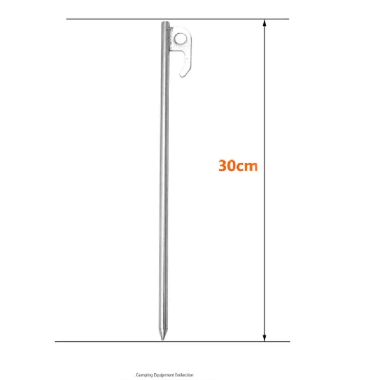 야외 내구성 30cm 스테인리스 스틸 캠핑 차양 텐트 말뚝 캠핑 여행 텐트 액세서리
