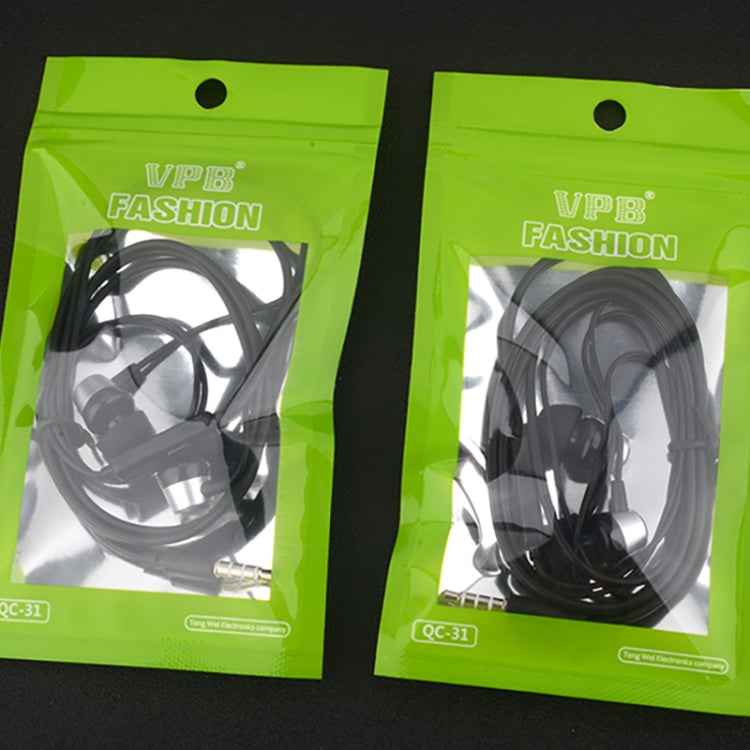VPB S3 스포츠 이어폰 유선 슈퍼 베이스 3.5mm 크랙 이어폰 이어버드 마이크 포함 핸즈프리 삼성 MP3용