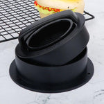 LsCook Hamburger Meat Press Tool Patty Maker Mold Cutlet, 2PCS Black