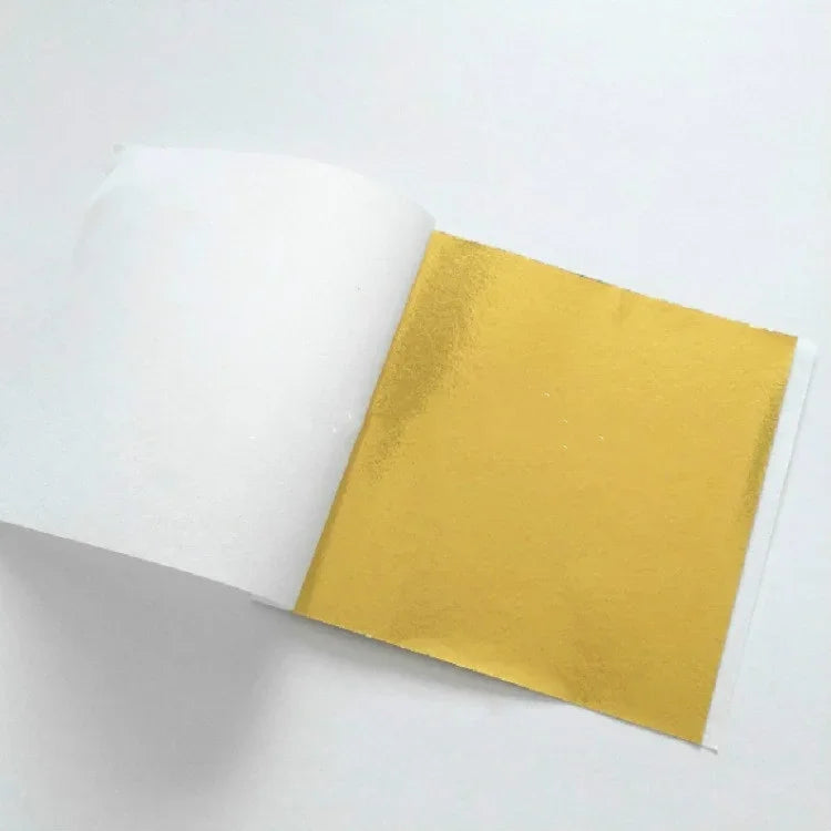 100개입 9x9CM 모조 금박 호텔 장식 스티커