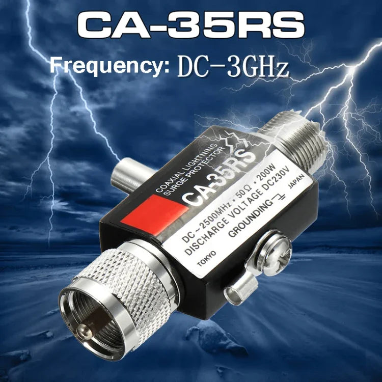 CA-35RS PL259 SO239 워키토키 라디오 중계기 동축 번개 안테나 서지 보호기, CA-35RS