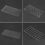 2세트 DIY 케이크 몰드 텍스처 폰던트 인쇄 몰드, 격자무늬, 롤 라탄