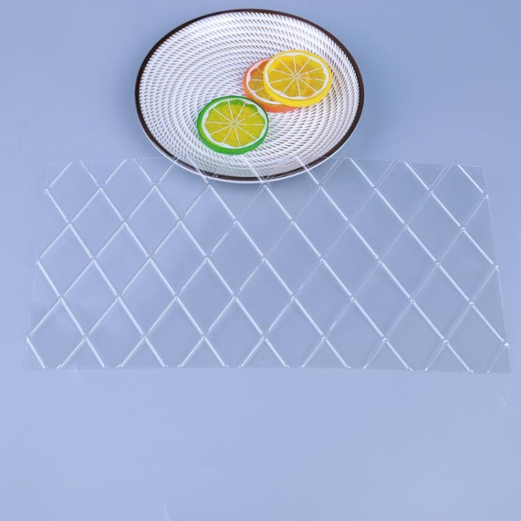 2세트 DIY 케이크 몰드 텍스처 폰던트 인쇄 몰드, 격자무늬, 롤 라탄