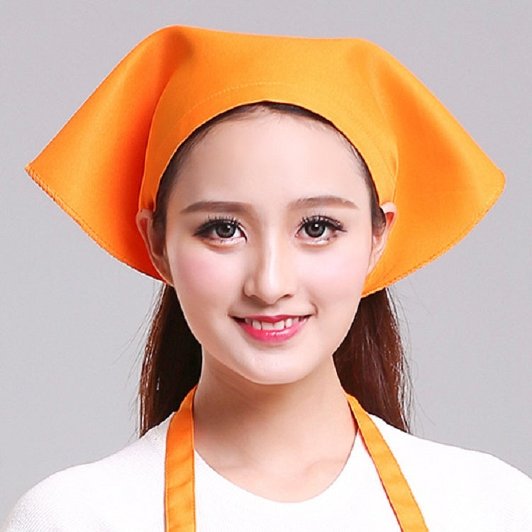 웨이터 남녀 주방 작업 터번 모자 삼각 스카프 셰프 모자, 조절 가능