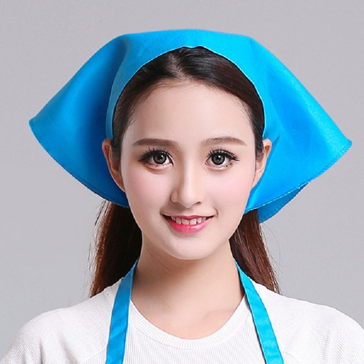 웨이터 남녀 주방 작업 터번 모자 삼각 스카프 셰프 모자, 조절 가능
