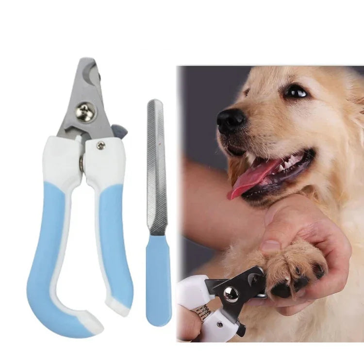 2피스 애완용 발가락 스테인리스 고양이 및 개 손톱깎이 파일, S, L