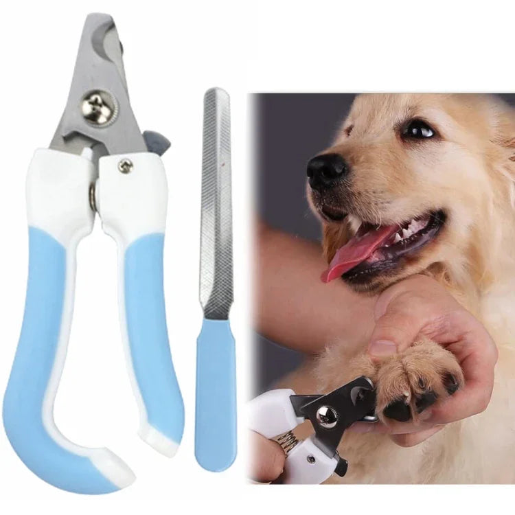 2피스 애완용 발가락 스테인리스 고양이 및 개 손톱깎이 파일, S, L