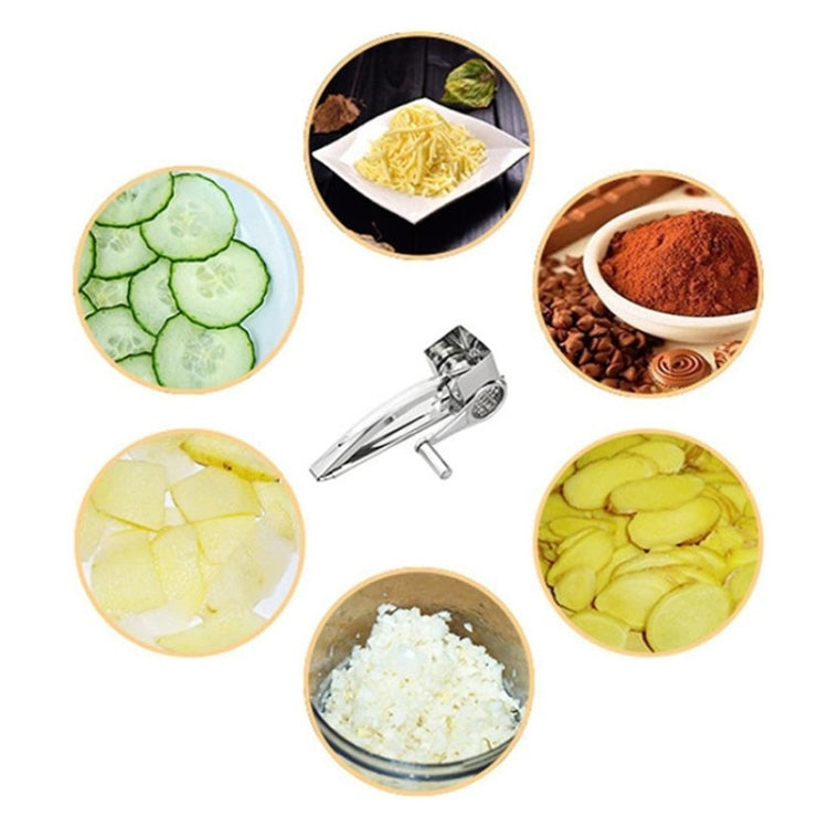 치즈 강판 회전식 용기 스테인리스 스틸 손 크랭크 회전식 분쇄기, 3-4구, 7-8구, 9-10구, 플레이크용