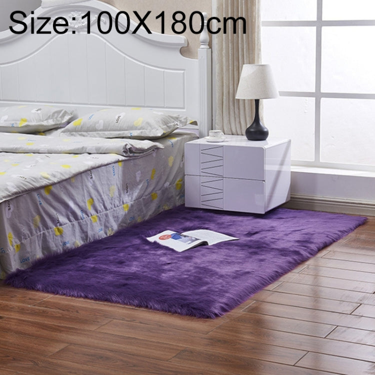 럭셔리 직사각형 정사각형 부드러운 인조 양모 양가죽 푹신한 러그 모피 카펫, 80x180cm, 45x45cm, 100x180cm, 55x55cm