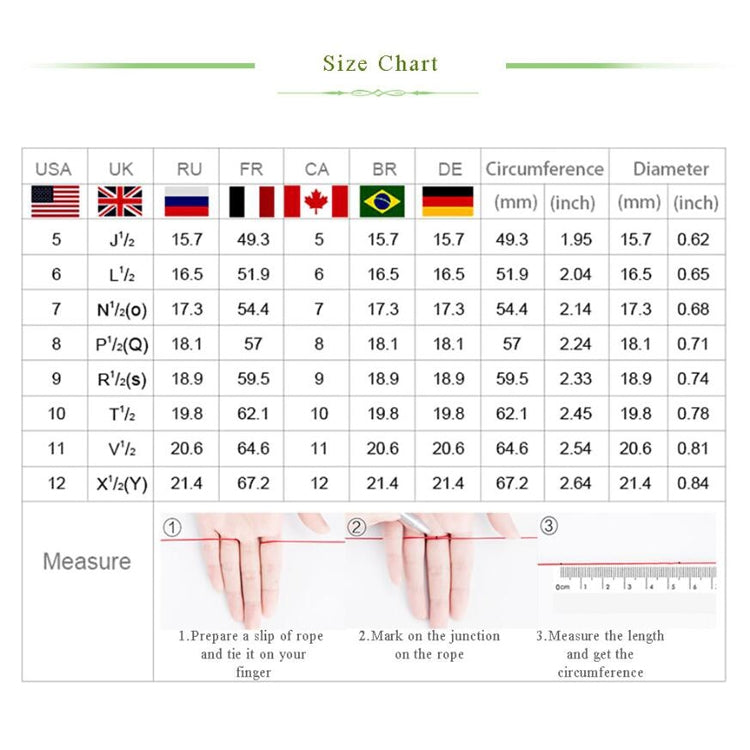 3개 세트 눈 모양 보석 세트 여성용, 6, 7, 8, 9, 10