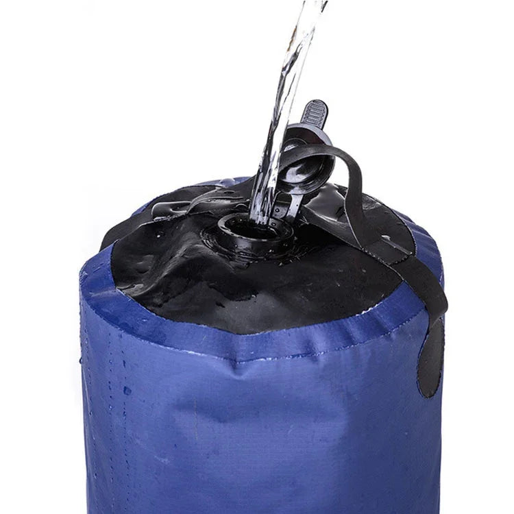 11L 야외 캠핑 하이킹 PVC 휴대용 샤워용 물탱크 물가방 샤워기