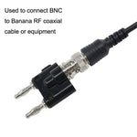 5개 세트 BNC 암컷에서 이중 바나나 플러그 어댑터 바인딩 수컷 커넥터, BNC 암컷에서 이중 바나나 수컷으로