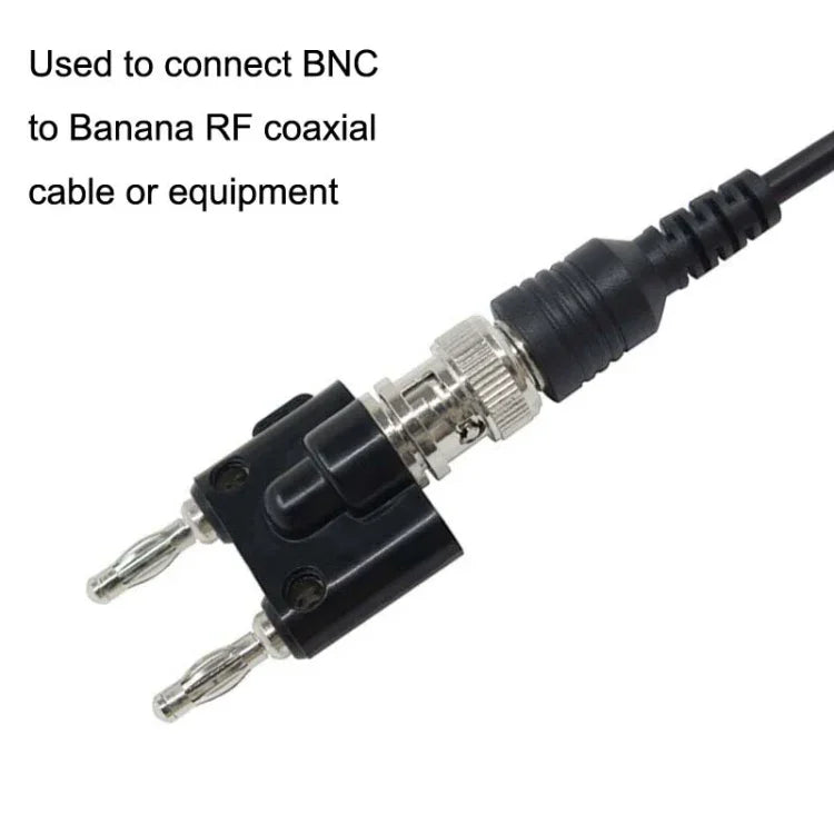 5개 세트 BNC 암컷에서 이중 바나나 플러그 어댑터 바인딩 수컷 커넥터, BNC 암컷에서 이중 바나나 수컷으로