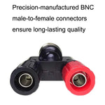 5개 세트 BNC 수컷 플러그에서 두 개 바나나 잭 암컷 커넥터 RF 어댑터, BNC 수컷에서 두 개 바나나 암컷으로