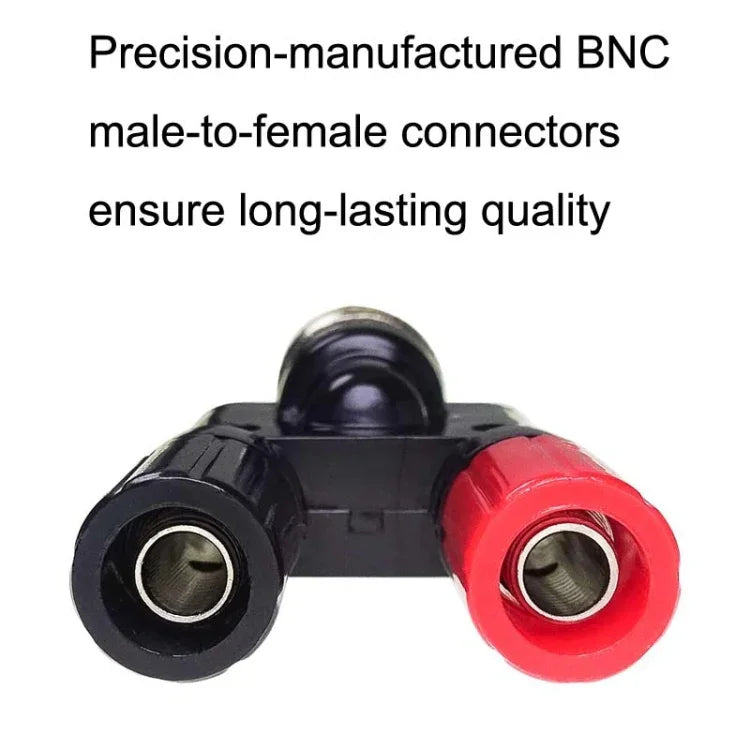 5개 세트 BNC 수컷 플러그에서 두 개 바나나 잭 암컷 커넥터 RF 어댑터, BNC 수컷에서 두 개 바나나 암컷으로