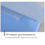 12 PCS A4 Clear Document Bag Paper File Folder Stationery School Office PP Case