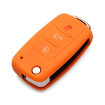 2 PCS Silicone Car Key Cover Case for Volkswagen Golf, Blue, Dark Blue, Pink, Green, Black, Orange, Purple, Red, White, Yellow