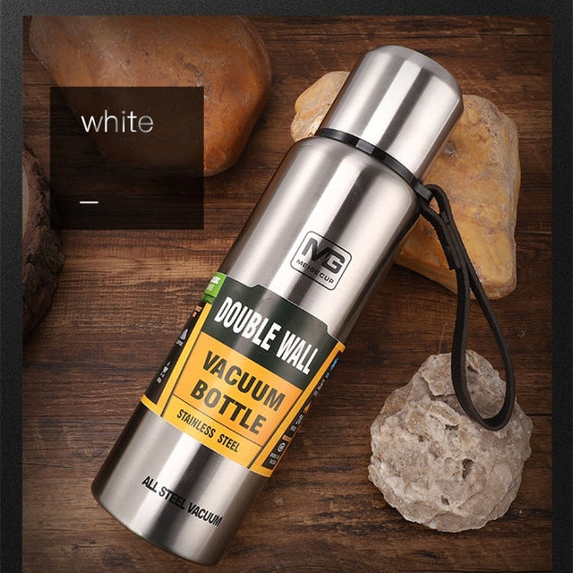 야외용 보온 휴대용 대용량 단열 컵, 500ml, 750ml, 1000ml, 1500ml