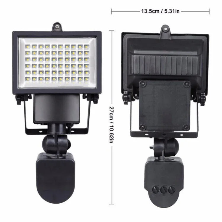 야외 태양광 센서 보안 투광 조명 스팟 램프 에너지 절약 태양광 조명, 60 LED, 100 LED, 120 LED