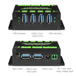 Waveshare 23929 USB 허브, 4 x USB 3.2 포트 확장, 스위치 가능한 듀얼 호스트, 다중 보호, 23929