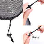 10 PCS Wig Hat Making Ponytail Black Hairless Net Hair Net
