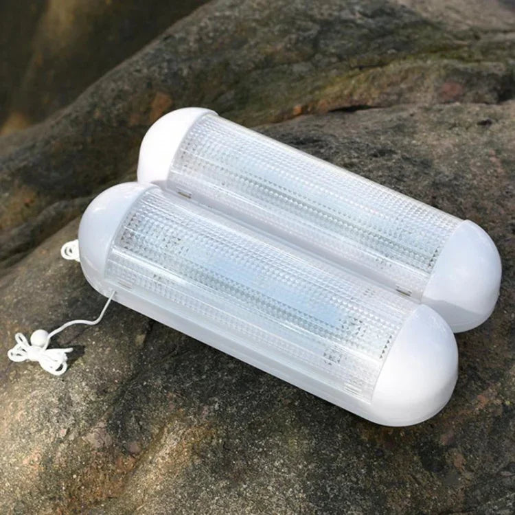 더블 램프 벽걸이 LED 태양광 창고등 IP44 방수 야외 당김 램프