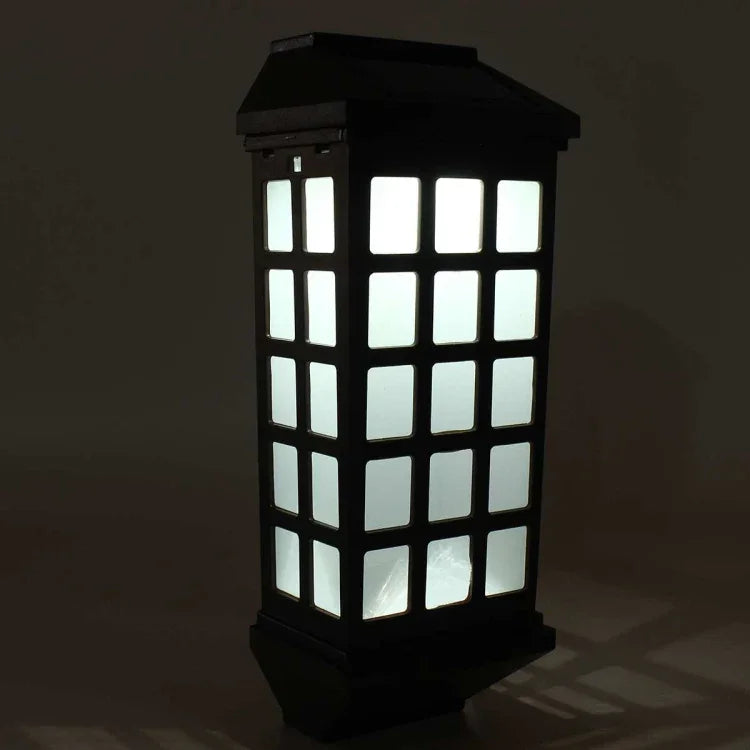Extended Outdoor Solar Wall Lamp IP65 Waterproof Courtyard Garden Villa Wall Fence Stair Light, White Light, Warm White